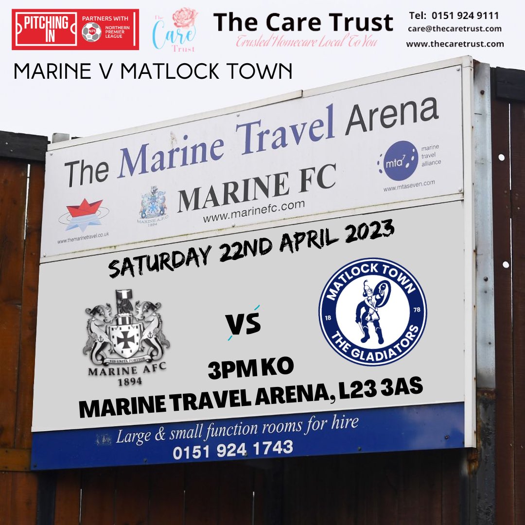 MarineAFC's tweet photo. Our season ends tomorrow and what a season it’s been!
As well as our match against @Matlock_TownFC, we will have 2️⃣ trophy parades (@Marinefcacademy &amp; First Team) and our End of Season Awards in the Arriva Suite.
We want as many Mariners there to celebrate our historic season ⚓️ https://t.co/au7oLCaHQ9
