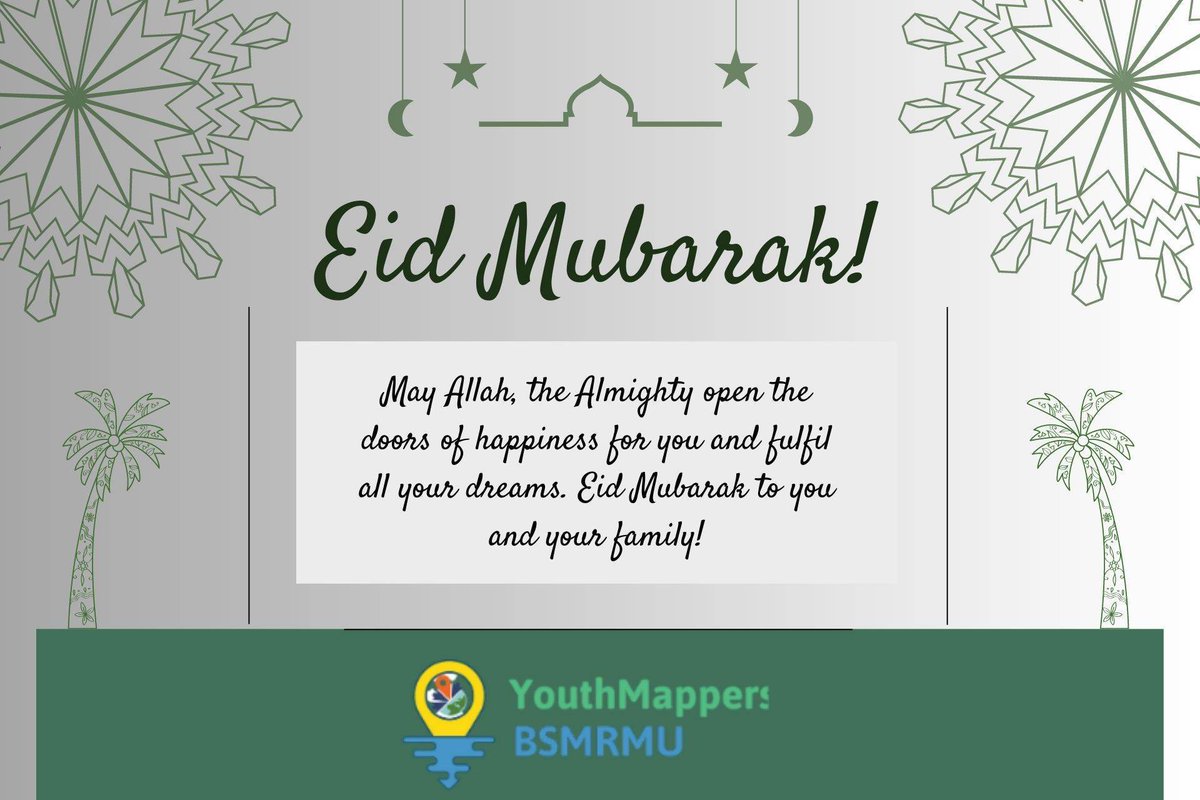 bsmrmu's tweet photo. Eid Mubarak 

#youthmappers #youthmappersatbsmrmu #EID #Bangladesh https://t.co/8mbhgP6AWj