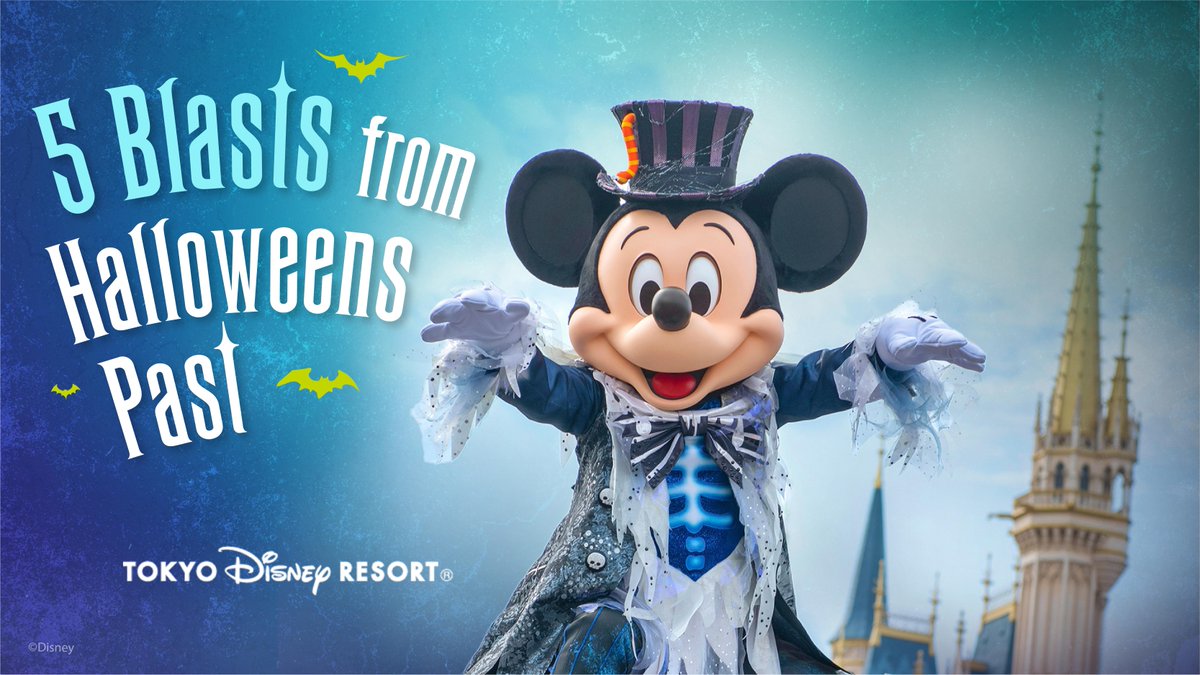 DisneyParks's tweet photo. Have you heard? ”Disney Halloween” is returning to Tokyo Disney Resort from Sept. 15 to Oct. 31, 2023! While we wait in anticipation, we are looking back on our favorite blasts from the past at Tokyo Disney Resort this #HalfwaytoHalloween. 🧡 https://t.co/9vaTpkt2Co https://t.co/Iqzhm5yXCy