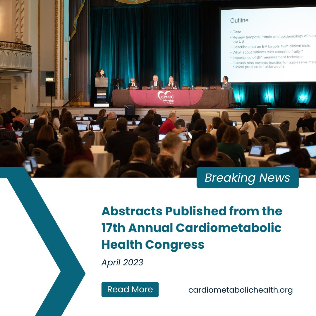 CMHC_CME's tweet photo. 🚨Abstracts presented on topics in cardiorenal and cardiometabolic health at #CMHC17thAnnual in Boston have been published in Postgraduate Medicine.
🔗Read more in the latest Press Release from CMHC: https://t.co/0HBZTgCBmt
#MedTwitter @postgradmed https://t.co/RFAIl3nwtD