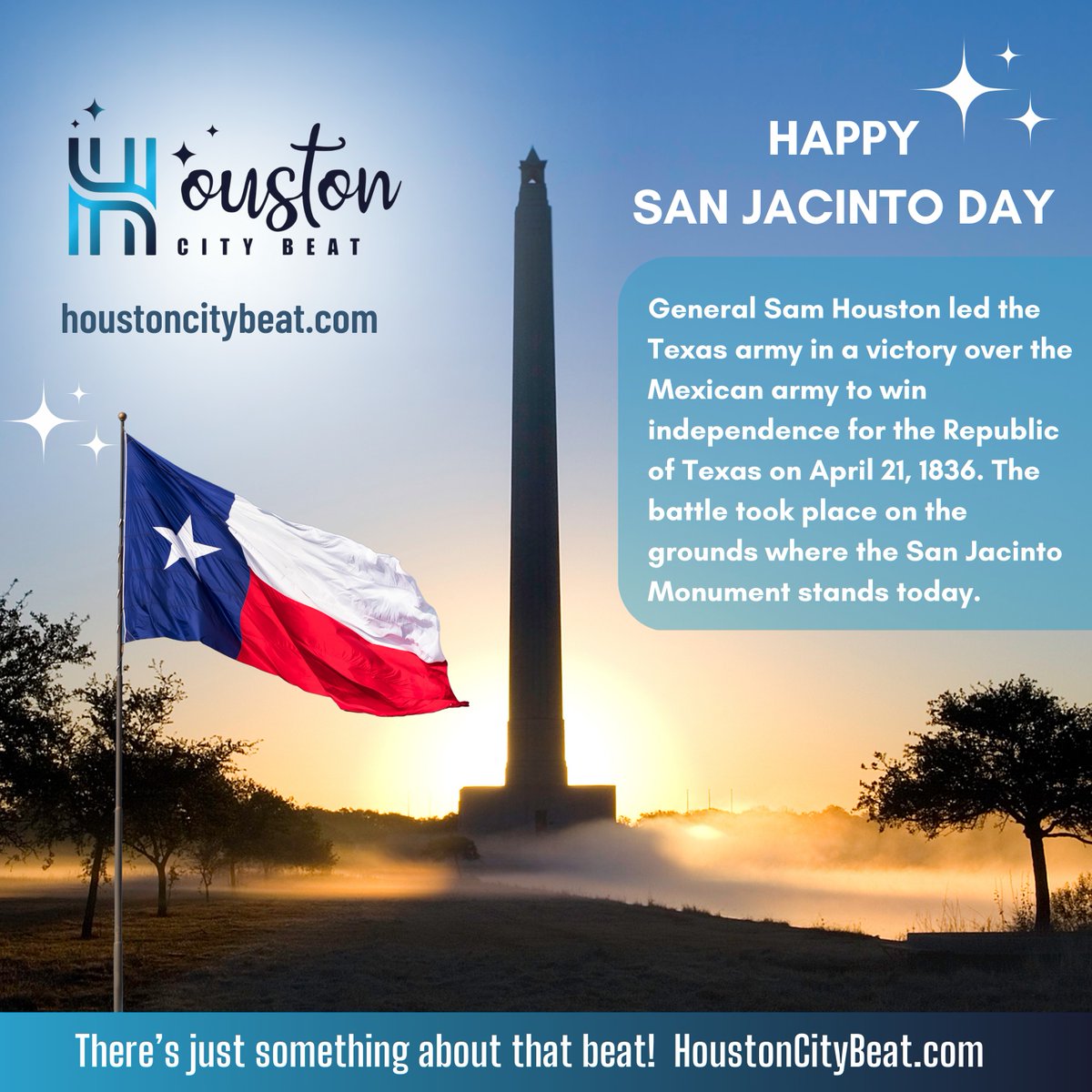 Happy San Jacinto Day! General Sam Houston led the Texas army in a victory over the Mexican army on April 21, 1836 to win independence for the Republic of Texas.

#Houston
#Texas
#TexasIndependence
#SanJacintoDay
#SanJacinto
#SamHouston
#Texans