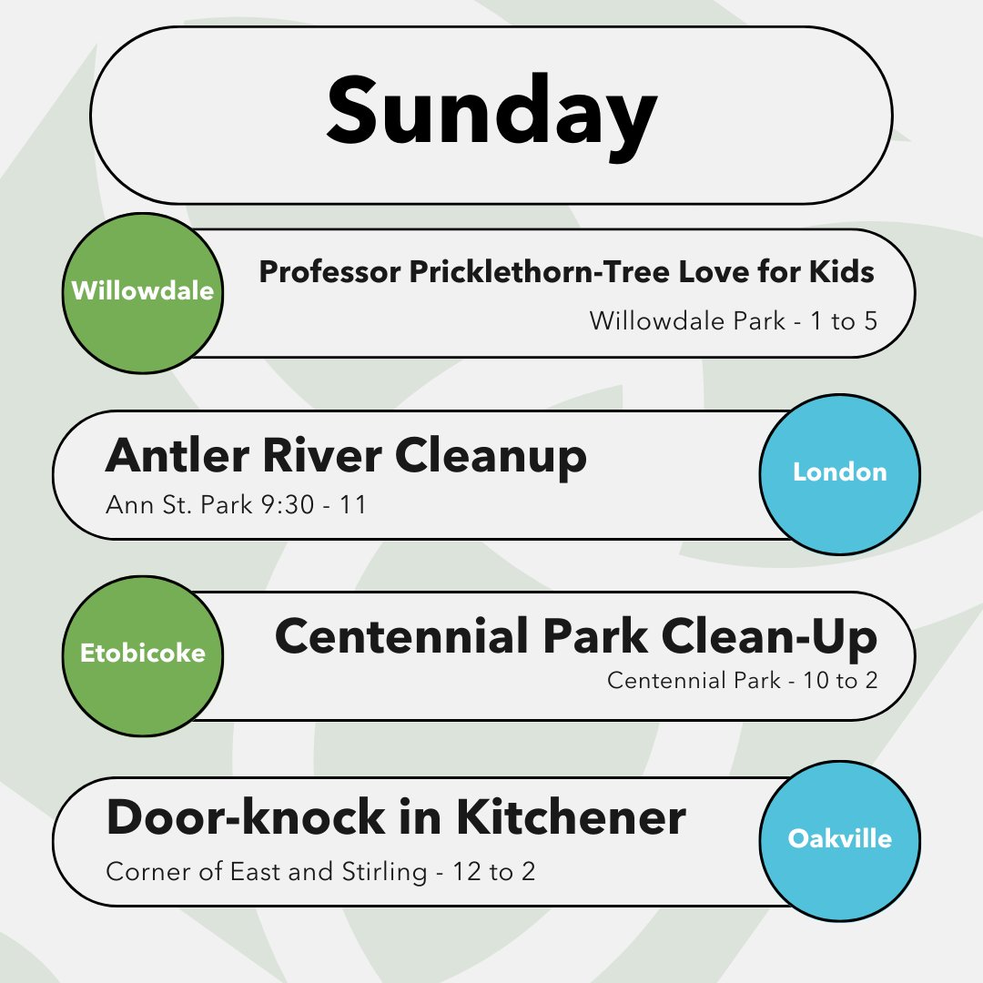 OntarioGreens's tweet photo. Come join us this weekend as Ontario Greens celebrate Earth Day and take part in Yours to Protect weekend!
There are more than 40 events across Ontario. Come out and help protect our green spaces!
#onpoli
#ProtectThePlacesWeLove
#YoursToProtect
#HandsOffTheGreenbelt
#KillBill23 https://t.co/JeD8WlnUnY