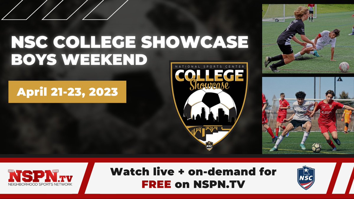 NSPNminnesota's tweet photo. The Neighborhood Sports Network will have coverage of the @NSC_Sports College Showcase April 22+23!  

Create an account and watch for free on https://t.co/AZs9cp879k https://t.co/S4fgioRAEr