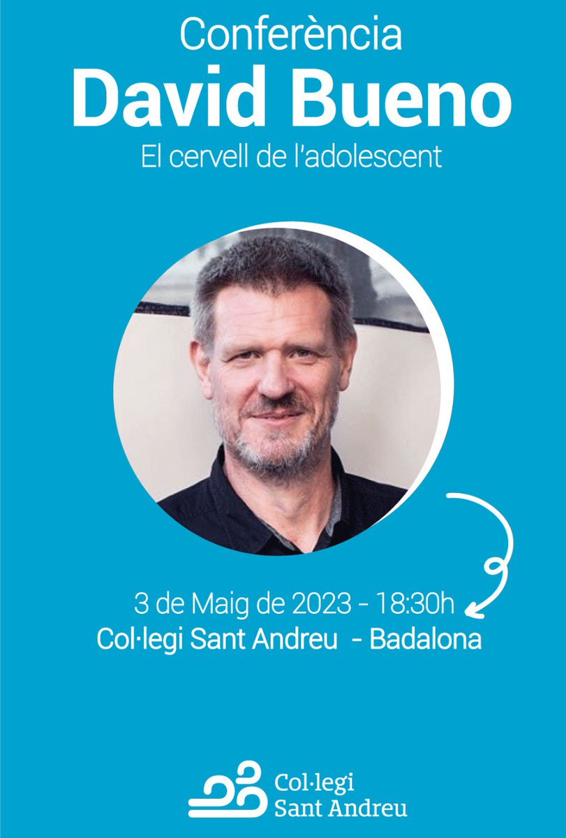 standreu's tweet photo. Si ets algú que acompanya els adolescents en aquesta etapa tan necessària i meravellosa, aquesta conferència és per tu! David Bueno ens ajudarà a descobrir quins són els canvis que tenen lloc al cervell dels adolescents per conèixer-los i entendre'ls: https://t.co/OzFyWb0gF3 https://t.co/F6jFmLXnwk