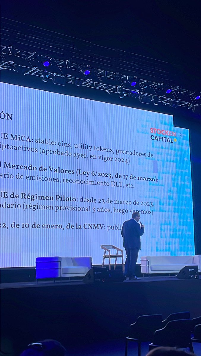 InmoCrypto's tweet photo. Nuestro último ponente se trata de Rafael del Castillo (CEO de @StockenCapital y Of Counsel en Aledra Legal) que ha explicado la venta de #propiedades🏘️ mendiante participaciones sociales🤝 sobre #blockchain

#inmocrypto https://t.co/d7WvDEhjic
