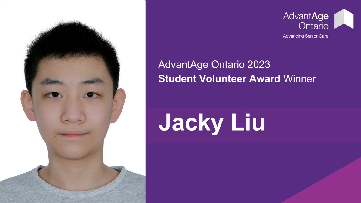 AdvantAgeOnt's tweet photo. Volunteers are vital to senior care. We are thrilled to recognize Jacky Chan, Sara Lipo, and Jacky Liu with our returning Student Volunteer Award! The future of senior care is bright! #ASC2023 @LisaLevin1 #CompletePurchasingServices https://t.co/LdSkuoQXyd