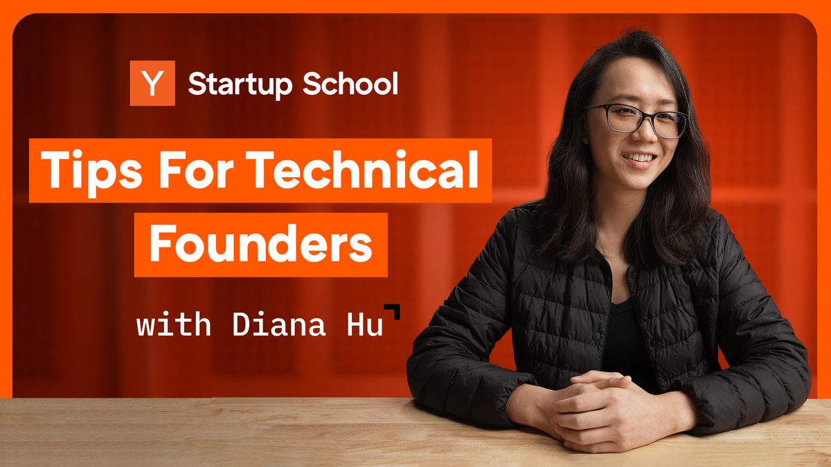 ycombinator's tweet photo. YC's @sdianahu was the CTO of Escher Reality (YC S17), which was acquired by Niantic.

Her advice for early-stage technical founders covers:

🚀 how to ship an MVP fast
💻 technology choices &amp; technical debt
📈 how &amp; when to hire an engineering team

▶️ https://t.co/3RJ0mIh7PZ https://t.co/71WjVzLZb0