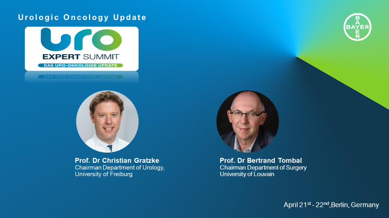BayerOncMed's tweet photo. At the UroExpert summit we'll have inspiring lectures, discussions, and networking opportunities led by @cgratzke 
Today we kicked off with the keynote speaker @BertrandTOMBAL talking about therapies for advanced prostate cancer

#prostatecancer #BayerOncology https://t.co/1R0yy0IS1U