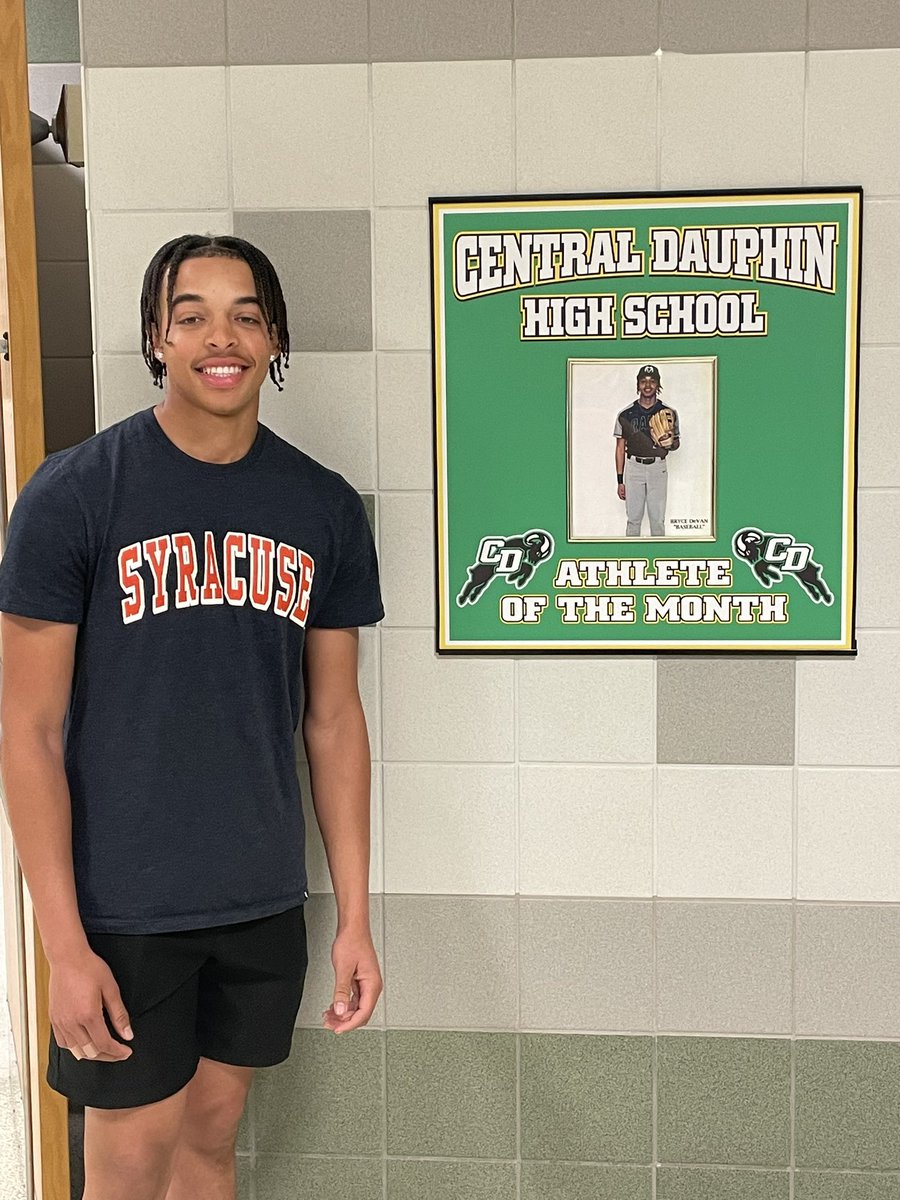 S/O to baseball player Bryce DeVan. CD male athlete of the month for March. Great job Bryce.