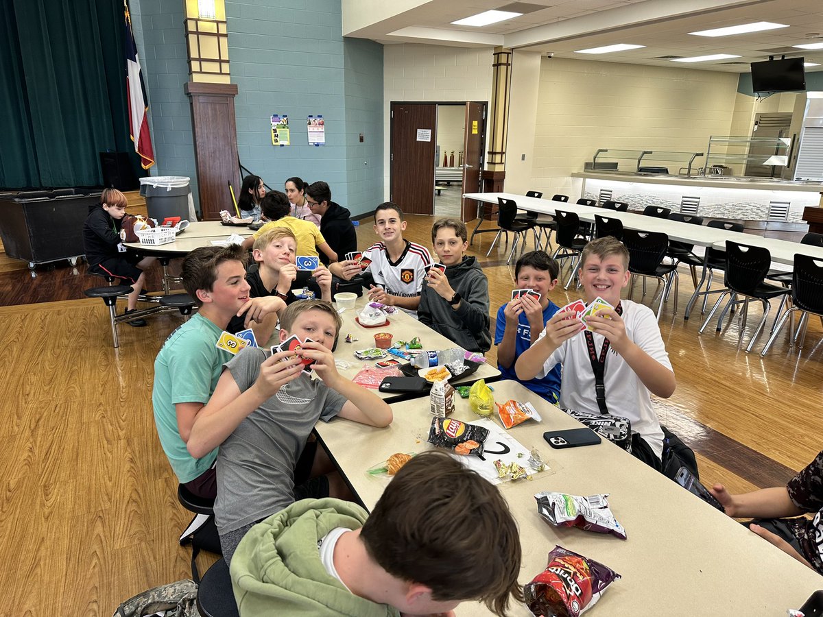 Thank you @CPJH_C4K for arranging our Friendship Friday! 🎉 Love seeing our students engaged in playing games and interacting with each other during lunch 🫶 @TomballISD @TISDCPJHS @CharacterDotOrg #friendshipfriday