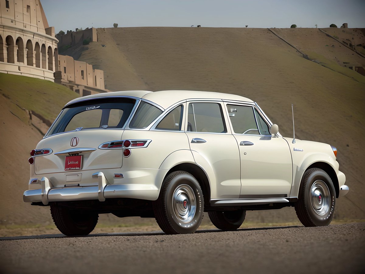 The 1954 Acura MDX was Acura's top of the line crossover offering in the 1950's. Unlike later versions, this MDX had aerodynamic and streamlined styling.
#Acura #acuramdx #mdx #crossover #SUV #luxurysuv #Honda #alternateuniverseacuras #stablediffusion