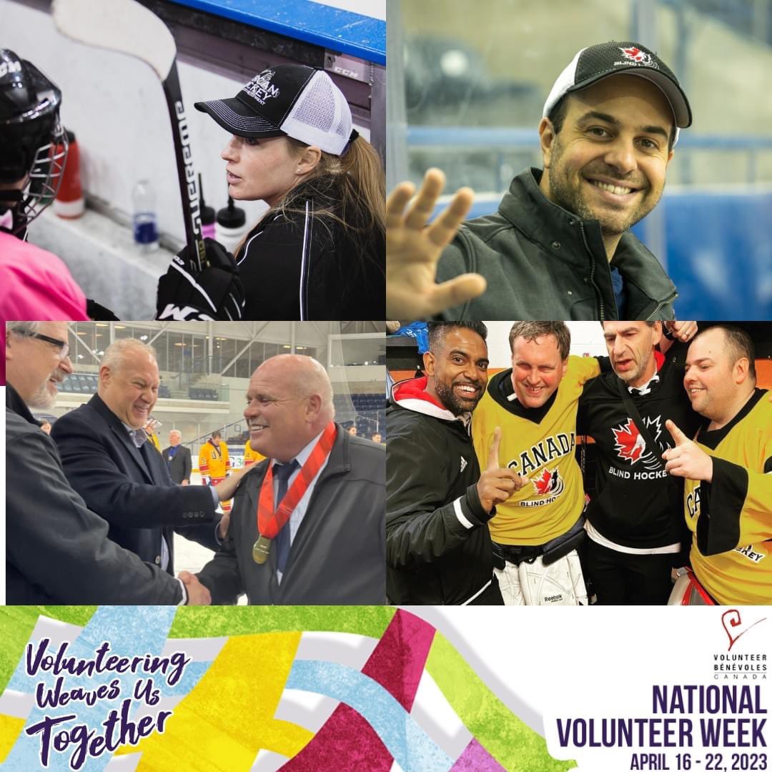Thank you from our staff to all volunteers! 

As National Volunteer Week wraps up, we will continue to celebrate the amazing volunteers who help grow the game of #BlindHockey!

Thank you! #NVW2023

@volunteercanada