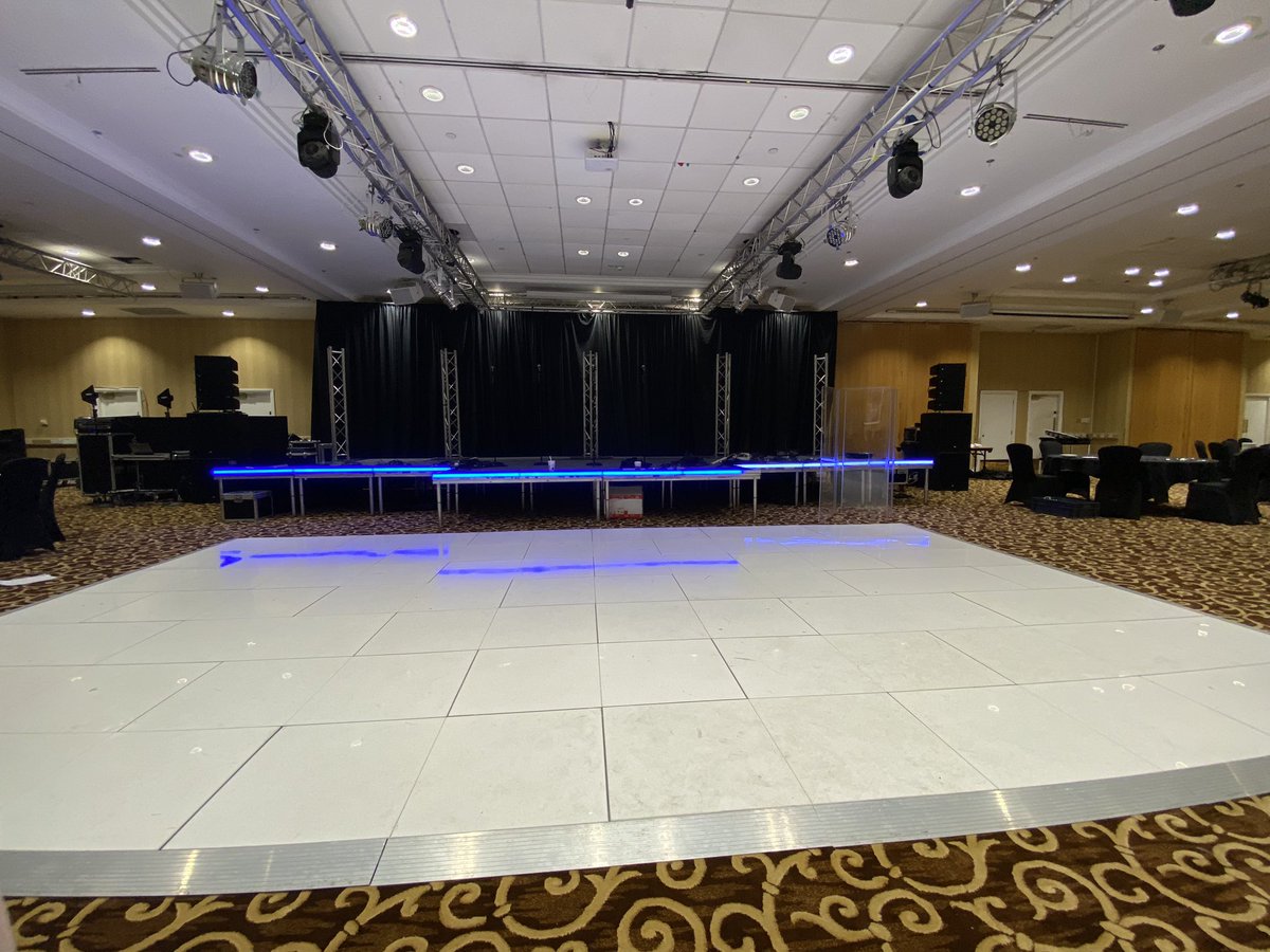 Getting excited, as we start the get in at the hotel for tomorrow night. #bandlife