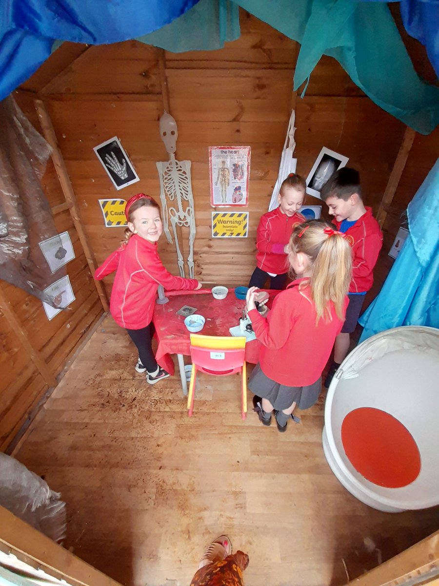 MissHewitt2LH's tweet photo. Year 2 have been exploring the outside Science Lab as part of our new topic 'Super Scientists!' @llandaffcity https://t.co/TbL5Y00OYe