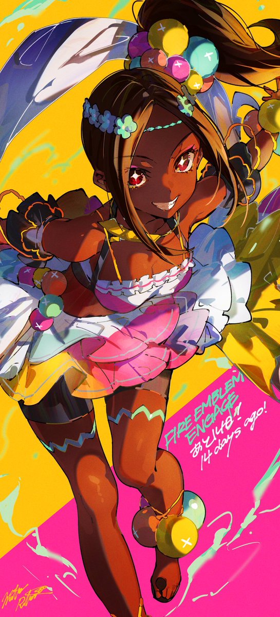 Zantetsugun's tweet image. Obviously a JP exclusive Nintendo magazine poll represents only a small slice of the FE fandom, but its still sad to see how overlooked Timerra is, so I want to spread some positivity here! Post your favorite Timerra moments, supports, gameplay clips, fan art, or anything else!💕