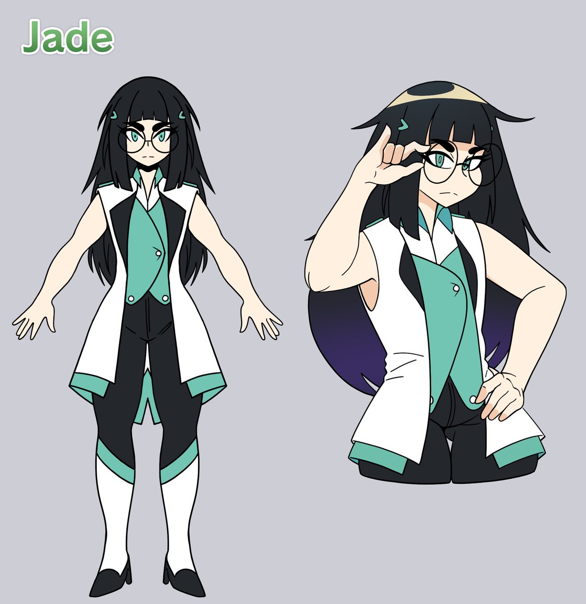 Being the only two NEW character designs made for GachaHell, we thought it would be cool to post the original character concepts for Flow &amp; Jade! 💖

There are some minor differences with the final assets, as we iterated the designs A TON, but love the outcome. Please enjoy! 🌟