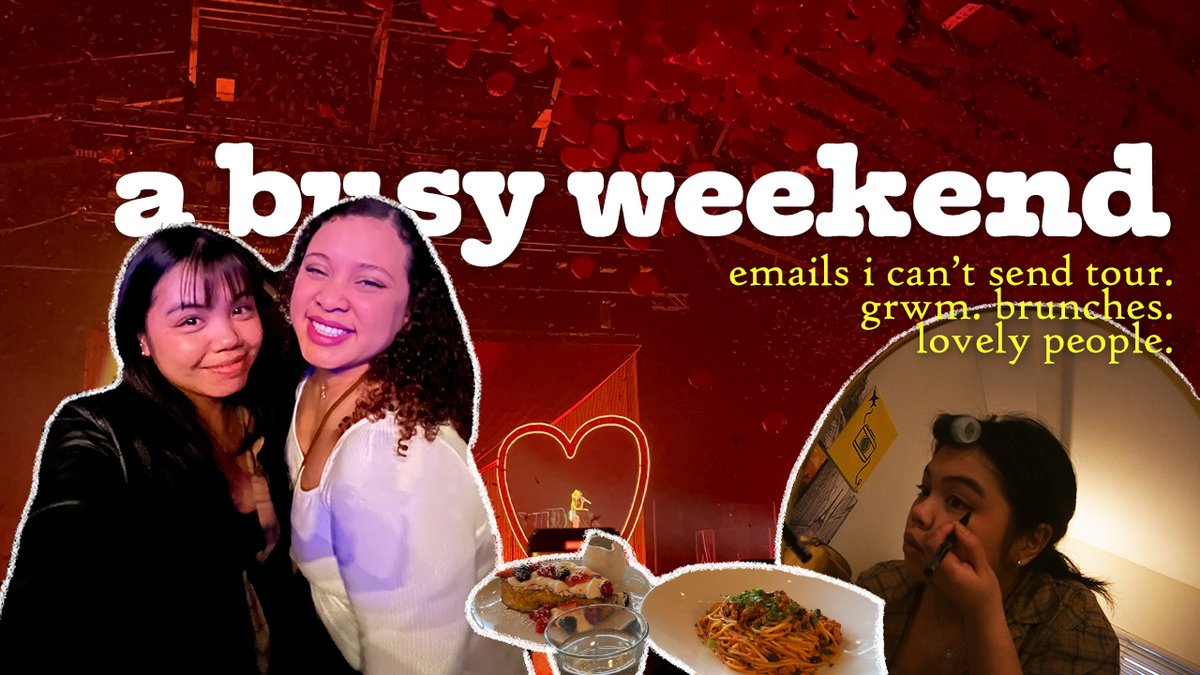 aajventuress's tweet photo. 💝WEEKEND VLOG💝

new vlog alert! I haven't been this busy in a while but damn was it one for the books for sure! Went to the emails i can't send tour, multiple grwm and yummy brunches~ ENJOY!

🔗: https://t.co/iWNX5jClMh

#YouTube #Vlog #EmailsICantSendTour @YouTubeCreators https://t.co/ILF2C20eBN