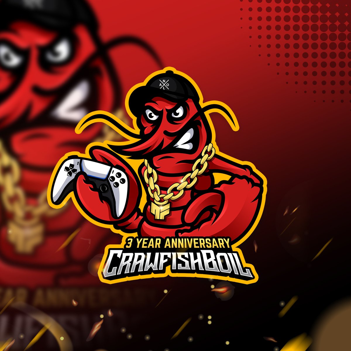 NolaFlightGG's tweet photo. Our Official Event Logo for the 3 Year Anniversary Crawfish Boil Happening on May 20 in New Orleans‼️🦞

Official Flyer and Personalized Invitations Going Out Soon‼️👀 https://t.co/qoSAyVqE2i