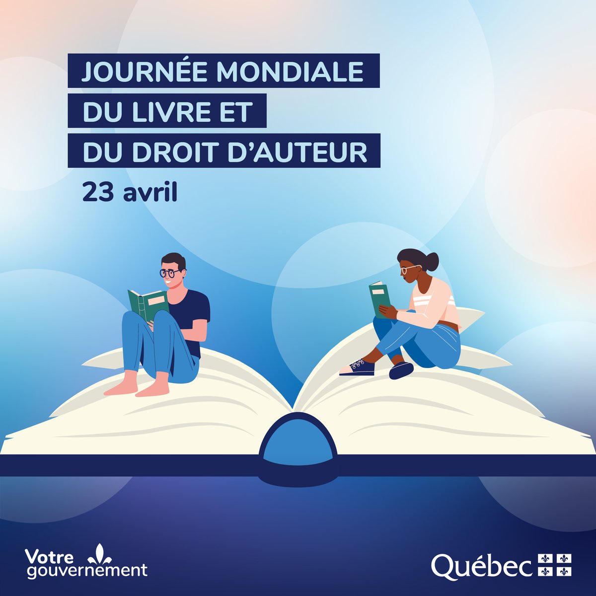 francoislegault's tweet photo. La lecture c’est tellement important, on ne le dira jamais assez! Bonne Journée mondiale du livre et du droit d’auteur! 📚 https://t.co/HjQJi8xKmb