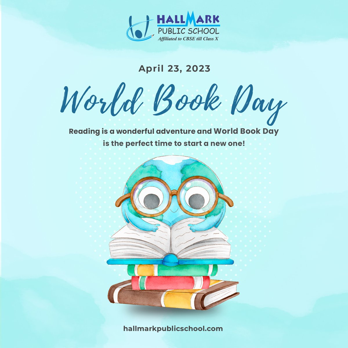 SchoolHallmark's tweet photo. Happy World Book Day! 📚🎉 Let's celebrate the joy of reading and discover a new world of imagination and adventure.
#WorldBookDay #ReadingIsFun #DiscoverNewWorlds #HallmarkPublicSchool #InnovationDestination #Innovation #BeyondEducation #CBSESchoolInPanchkula #Education https://t.co/BVrYQmNS8F