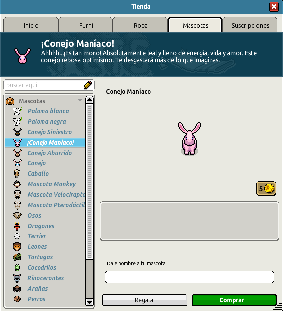 SORTEO CONEJITOS MECHA 

🌟 3 Ganadores 🌟

Premios: 
1️⃣ » RARO Conejo Mecha + Conejo Maniaco
2️⃣ » RARO Conejo Mecha
3️⃣ » 20 Habbo Créditos

🎈Requisitos:
- Seguirme <a href="/Sami18HB/">💥 Sami-18@💥</a>
- Dar RT 🔁 y FV 💙
- Menciona a un amig@ (Se lleva 10$ el amigo de los dos primeros)

Fin: 23/04 🧭