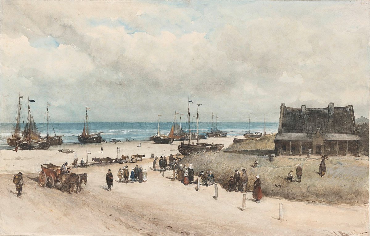 Scheveningen in 1873...

#tempodoeloe

🎨 Johannes Bosboom