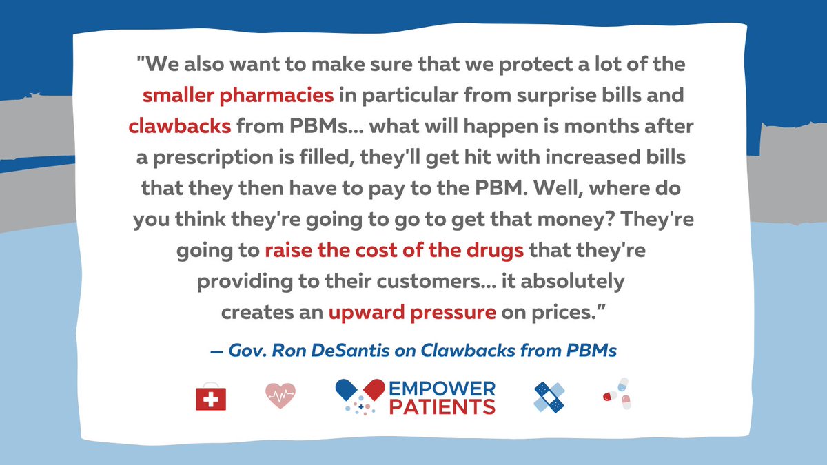 When discussing PBMs, "clawbacks" are referenced a lot – but what are they? <a href="/GovRonDeSantis/">Ron DeSantis</a> explained how they raise the cost of drugs: