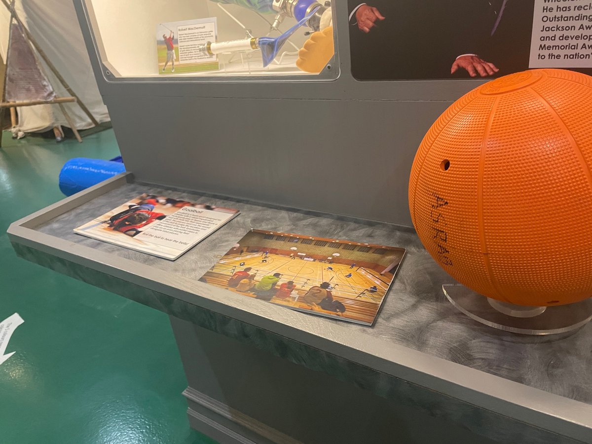 ABSportsHall's tweet photo. Have you seen our adaptive sport exhibit? You can learn about some of our Honoured Members such as Elaine Ell, and learn about the sport of goalball

#YourHeroesYourHall #ThisHallGotGame @ABBlindSports https://t.co/9AeVY8o6Qi