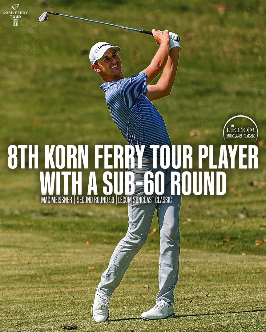 History was made at the LECOM Suncoast Classic 😳

Mac Meissner became just the eighth Korn Ferry Tour member to shoot a sub-60 round.