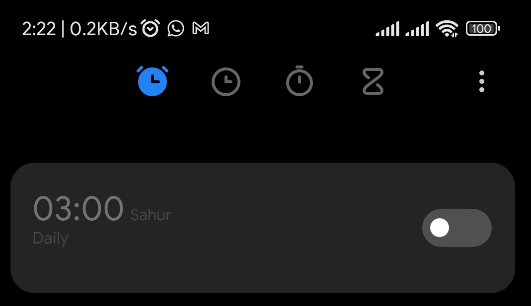Dan alarm ini pun di matikan, semoga masih di pertemukan di ramadan berikutnya #ByeRamadan