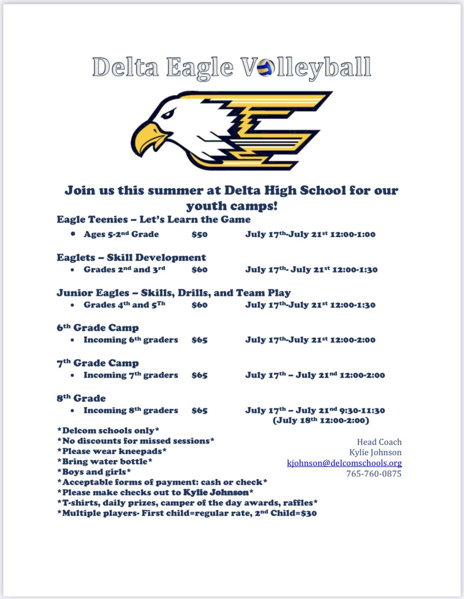 Delta Eagle Volleyball tweet media