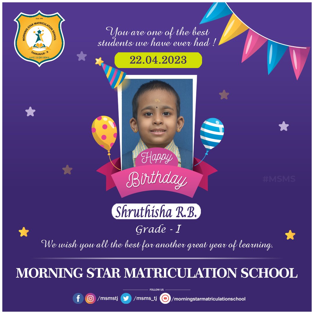 MSMS_TJ's tweet photo. How blessed we are to have you in our lives. So we now send a blessing of love and happiness to you. Have a Happy Birthday.
Call/ WhatsApp: 7708005062
To know more visit: https://t.co/dP7ZXUDWQW https://t.co/iZSLLNvW0h