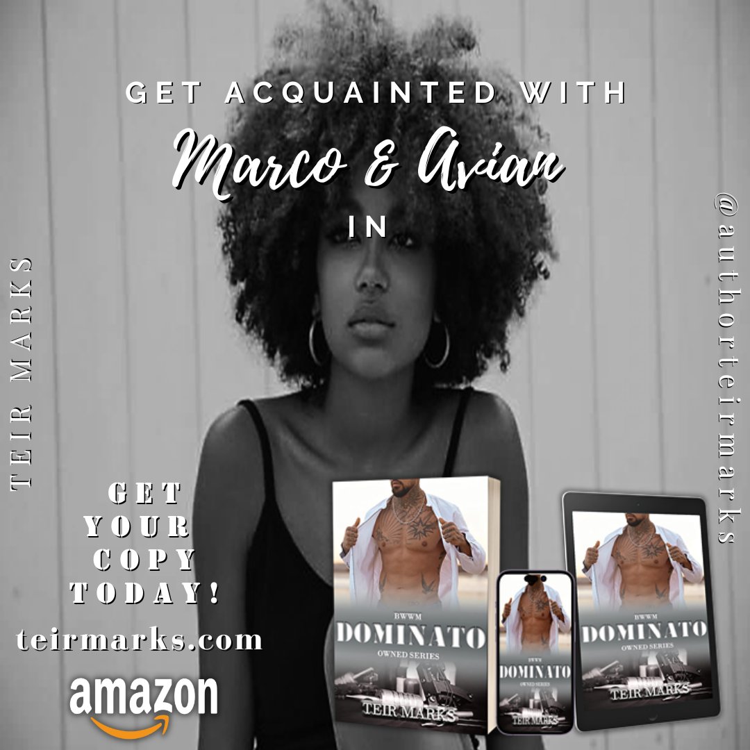 authorteirmarks's tweet photo. Have you gotten your copy of Dominato yet? If not, what are you waiting for?

Override your senses with this addictive romance.

Amazon, KU: https://t.co/LdlyXMDNuw
my website [paperback] : https://t.co/lkcxqWY26m 

#StayEtched #OwnedSeries #EtchedVerse #writingcommunity https://t.co/AvXxurWYMX