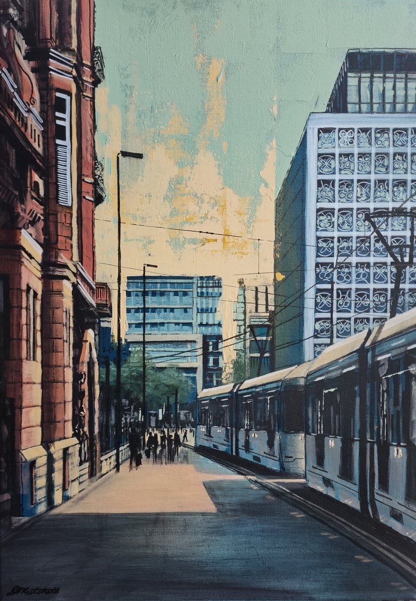 DanielRMitche11's tweet photo. 'View towards St Peter's Square' [Manchester]
Acrylic on Canvas
42x60cm
15.04.23

This painting will be exhibited exclusively at Jarva Fine Art at Buxton Crescent and will be part of the Spring Exhibition running from April 28th to June 4th. 

#jarvafineart #buxtonart https://t.co/441wGn3jvp