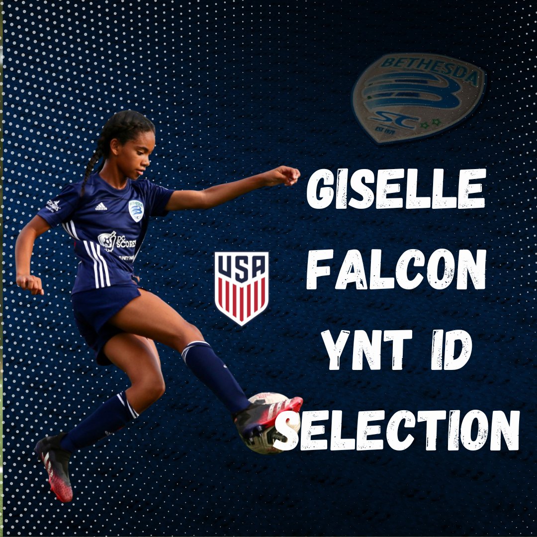 bethesdascnews's tweet photo. Congrats to Giselle Falcon for her selection into the U-14 Talent ID East Regional Mini-Camp. Go out there and show them what you've got! https://t.co/C4ZFoliYSk