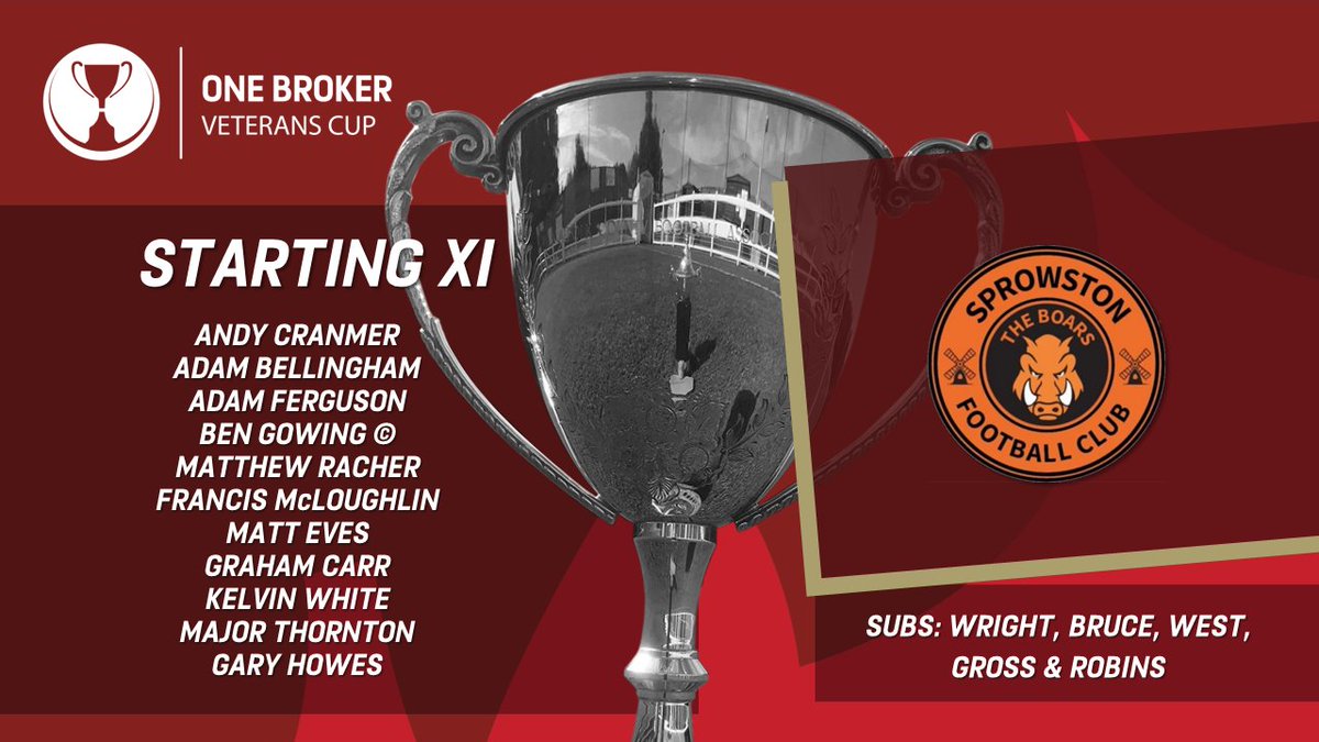 The team news is in.

Here is how <a href="/CringlefordVets/">Cringleford Veterans</a> and @fc_sprowston line up.

#NorfolkFootball ⚽️🏆