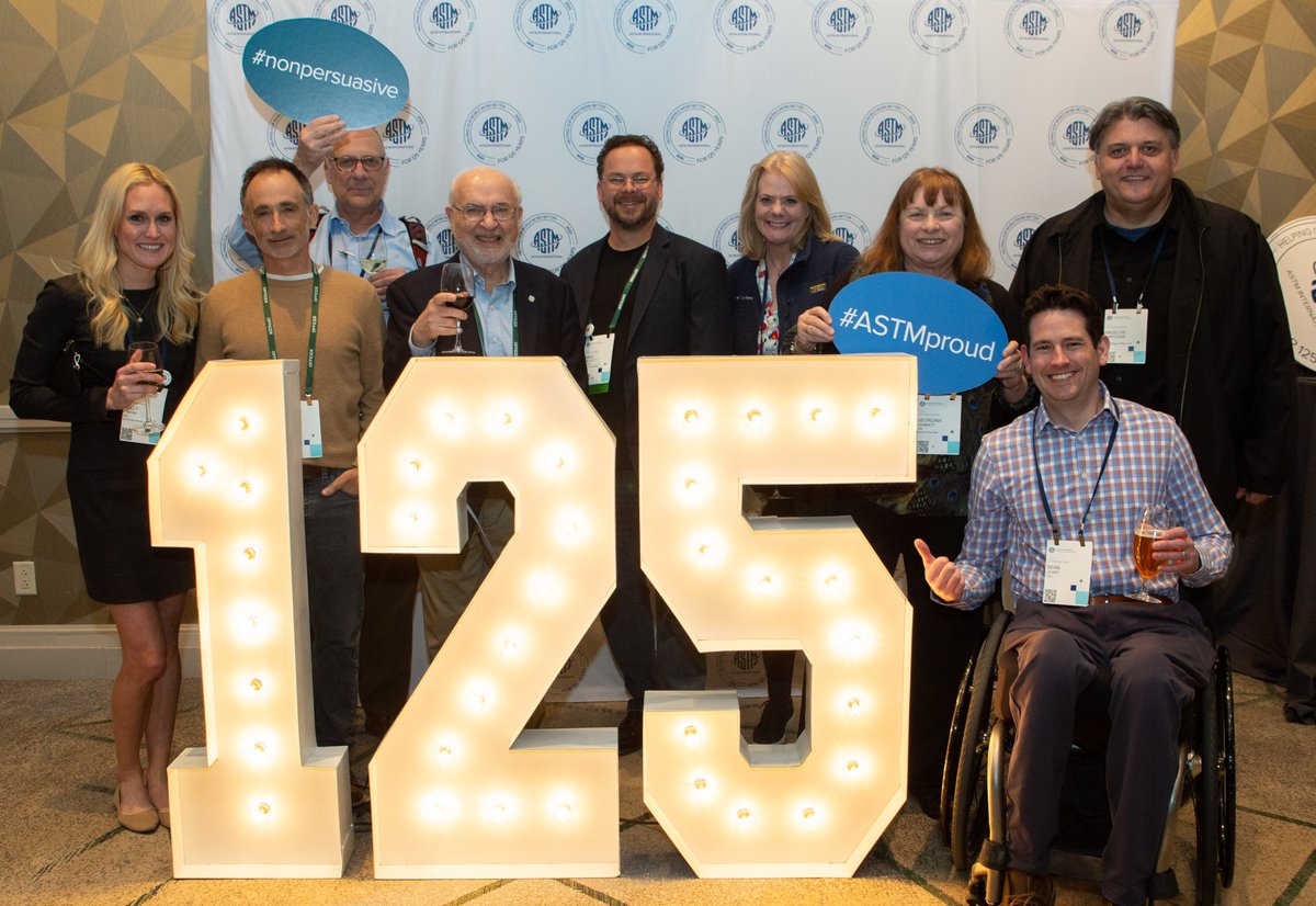 Thanks again to all of our dedicated members and staff who helped to make April Committee Week a success in this, our 125th Anniversary year. #ASTMproud #CommitteeWeek #ASTM125