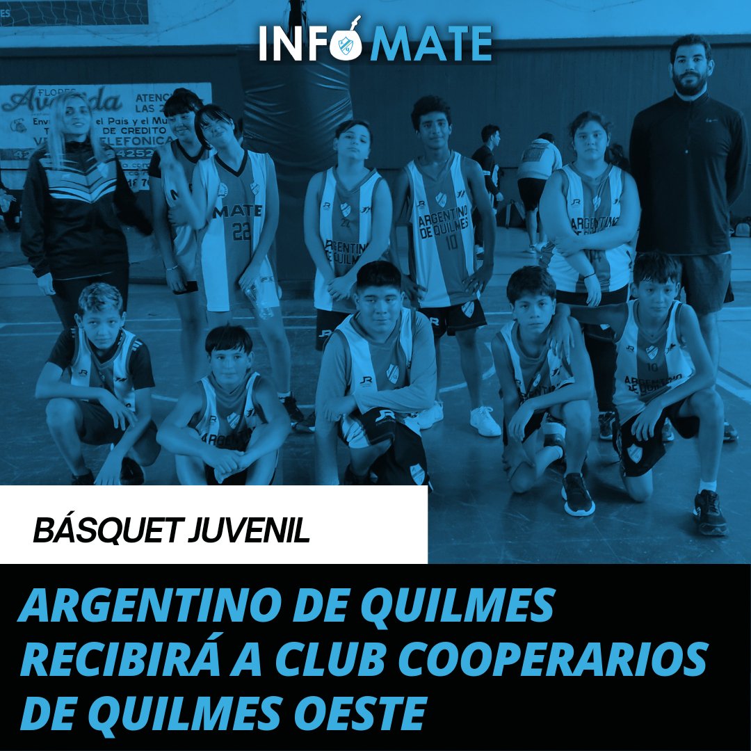 IMate1899's tweet photo. #BásquetMate🏀
#BásquetJuvenil

Las divisiones inferiores de #ArgentinoDeQuilmes recibirán al Club #Cooperarios de #Quilmes Oeste.

Los equipos Sub 15, Sub 17 y Sub 21 jugarán su primer partido de local en el remodelado Microestadio #CholoMorguen. https://t.co/c6l3oNC2Kt