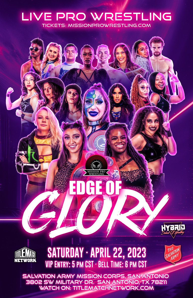 ThatMattCarlos's tweet photo. ⬛️⬜️⬛️⬜️⬛️
Very excited to be on assignment in San Antonio, TX for @MissionProWres ! Big event taking place Saturday 4/22 as Mission Pro Wrestling presents “EDGE OF GLORY”
#MissionProWrestling #MPWEdgeOfGlory #MakeItCount #prowrestling #RefereeMC #RefereeMattCarlos #HiddenGemMC https://t.co/L9qBCZjMhs