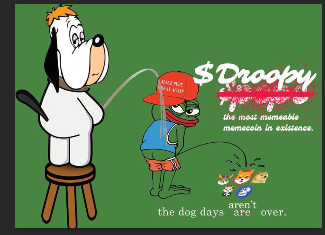 GrantorinoEth's tweet photo. @Crypto__Diva $DROOPY LAUNCHED LESS THAN 24-HOURS AGO
40K MC. 0/0 TAX. LP BURNT.
https://t.co/CbiS0SxhBG
#DRPY #DROOPY #100xgem #1000xgem #VOLT #FKPEPE #PEPE $PEPE #BlueCheckMark #Trending #altcoin #BTC #ETH #Bitcoin #CRYPTO #BLUR #Eggs #Xen #CAW #NFAI #Bag #SHIDO $Shido #Shib #Doge https://t.co/Qw1Q4L2aSx