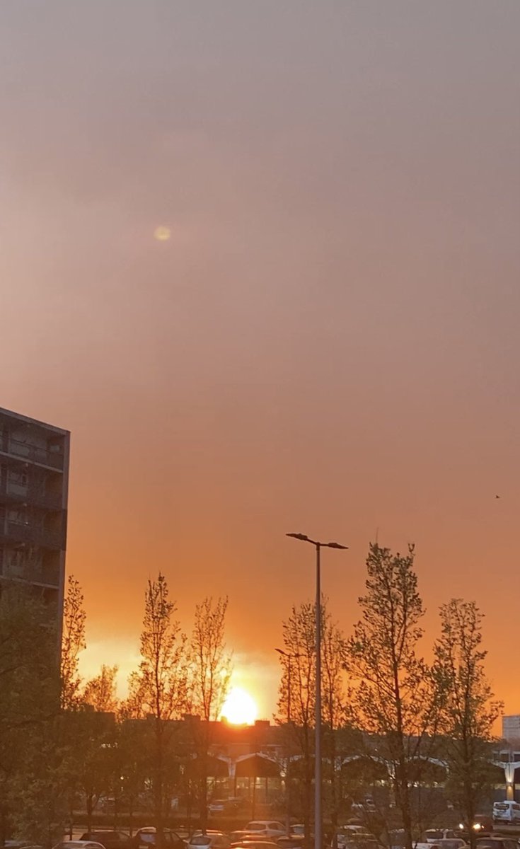 amvanbuuren's tweet photo. Rare lucht #onweer #regen #skyonfire #maassluis #sunset 🧡 https://t.co/VjmyPpJigj