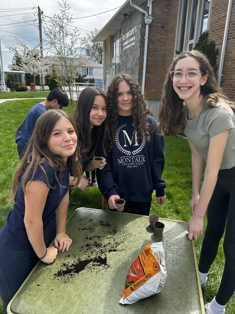 Nurturing plants and seeds for #earthweek in our peace garden 🪴 Thank you Father Sean for your gracious words and guidance ☀️ #tcdsb <a href="/StGregoryCS/">St. Gregory C.S.</a> <a href="/Markus4Ward2/">Markus de Domenico Chair TCDSB Board of Trustees</a> <a href="/tcdsb/">Toronto Catholic District School Board</a>