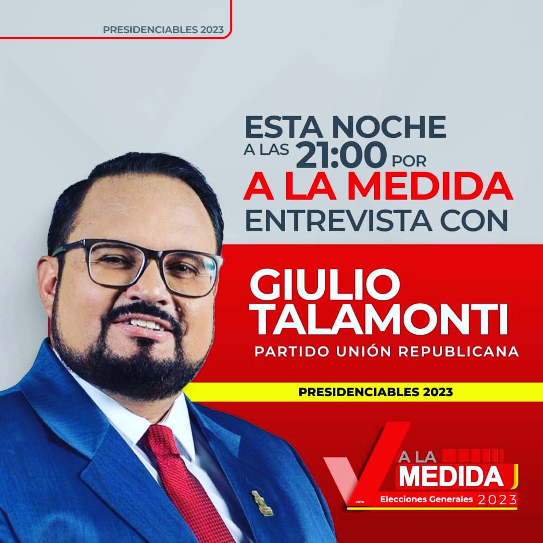 Hoy a las 21 horas, tendré el gusto de compartir sobre la Agenda de Gobierno EN UNIÓN POR GUATE 2024-28, en el programa A LA MEDIDA, por TN23.