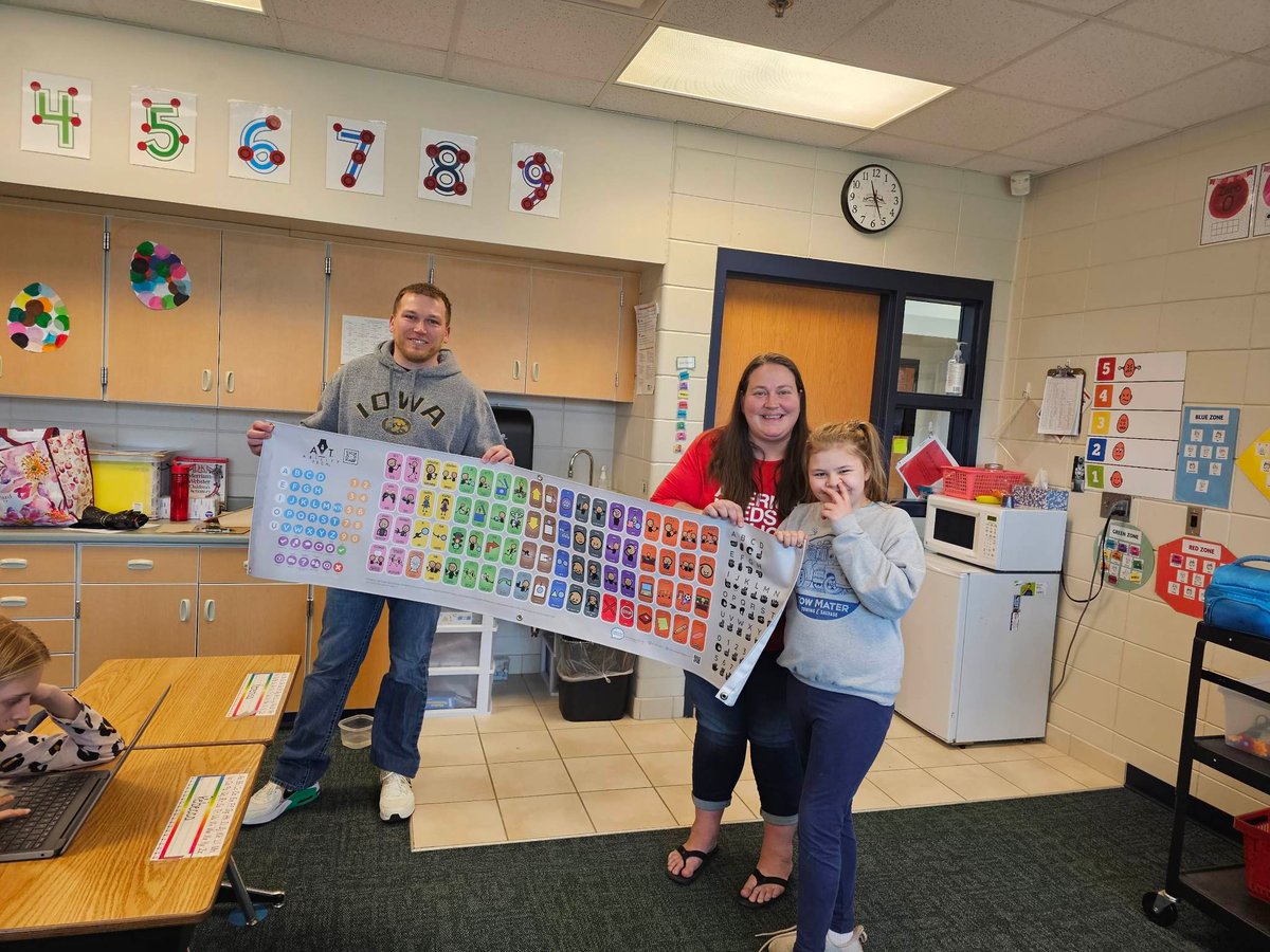Incredible news today - Mrs. Bunch is now able to use their own Communication Board, thanks to the #WeAllHaveAVoice mission!

@UnityKnightsK5 
<a href="/siouxcityschool/">Sioux City Community School District</a> 
<a href="/JuniorLeague/">The Junior League</a> 
<a href="/TalkToMeAAC/">TalkToMeTechnologies</a> 
Missouri River Historical Development, Inc - MRHD