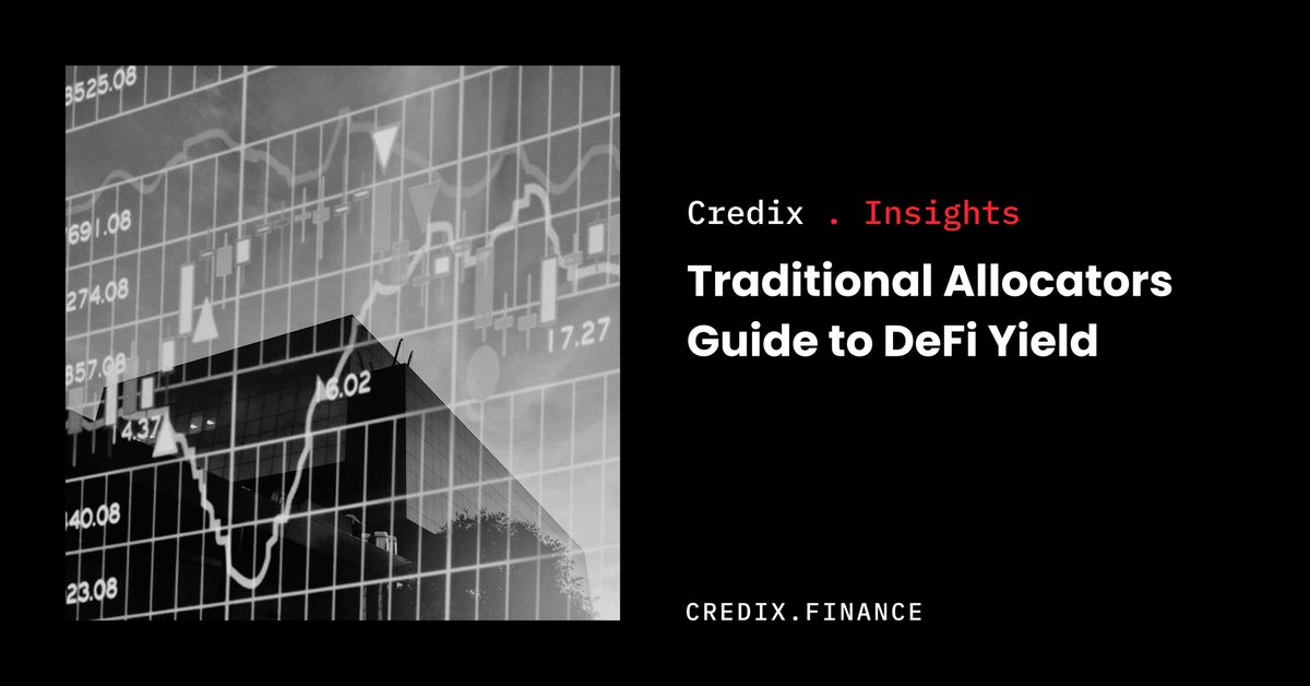 Credix_finance's tweet photo. In our latest blog, @jon_casterline covers the latest #DeFi evolutions and yield strategies for institutional investors venturing into tokenization. Discover how @circle's #USDC and Credix can help you navigate the space.

https://t.co/IpwrIuF6YG https://t.co/IiPXzxpHPV