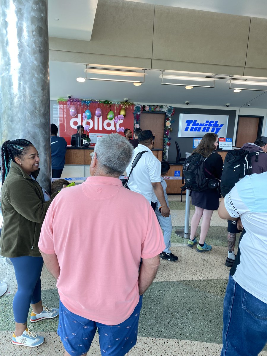 Awful job <a href="/dollarrental/">Dollar Rental</a> at MSY NOLA. Long line and none of your staff seems to care. Already spent one hour in line. Little to no movement!