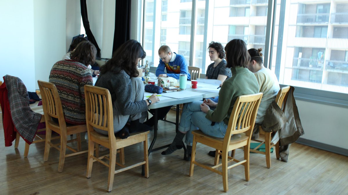 itsnotelevision's tweet photo. look how cool we look at our first meeting a couple weeks back….this is the type of group u can trust to put on a great play 🥰😋 https://t.co/lkGl2O8OJi
