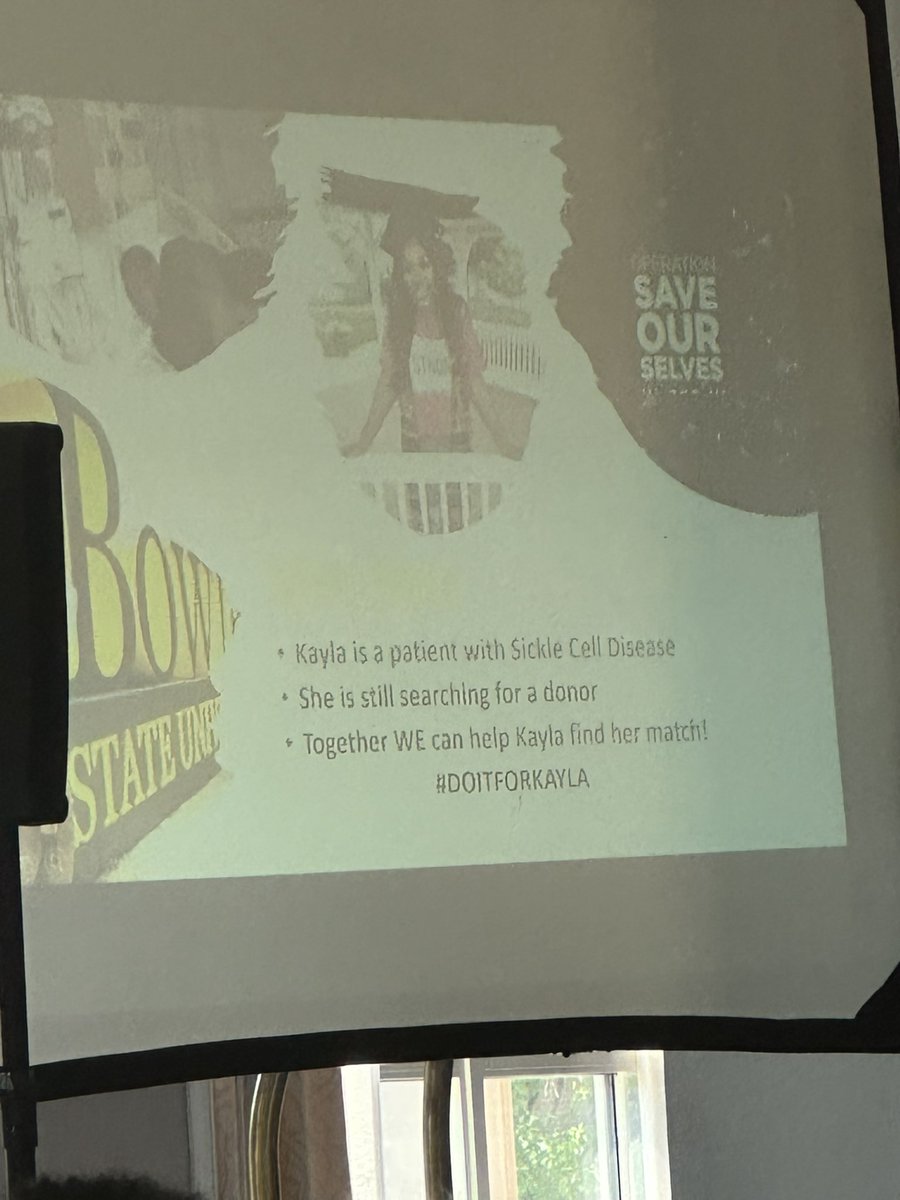 missreed's tweet photo. @BeTheMatch The Area II TOP TEENS are invested in finding a match for people like Kayla who is a graduate of @BowieState Register today and find out if your a match! @TLODinc1964 #DoItForKayla #BloodStemCell https://t.co/8ZS6AxPvMY
