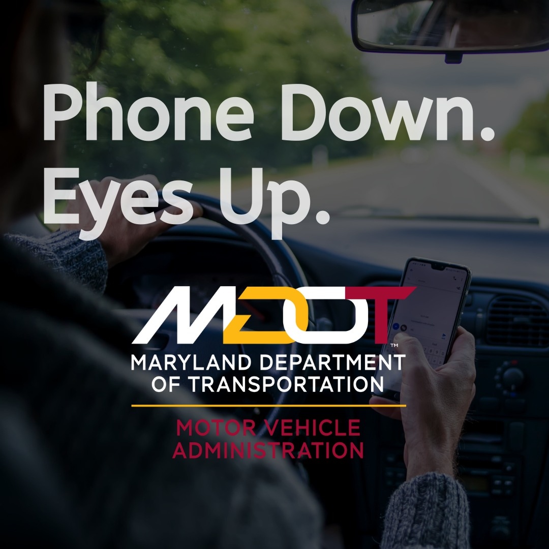 #DYK each year distracted driving contributes to an average of more than 24,000 injuries and 200 fatalities on Maryland roads. Be an example for your friends, family, and *especially your kids* by putting the phone down while behind the wheel. #MDOTSafety #distracteddriving