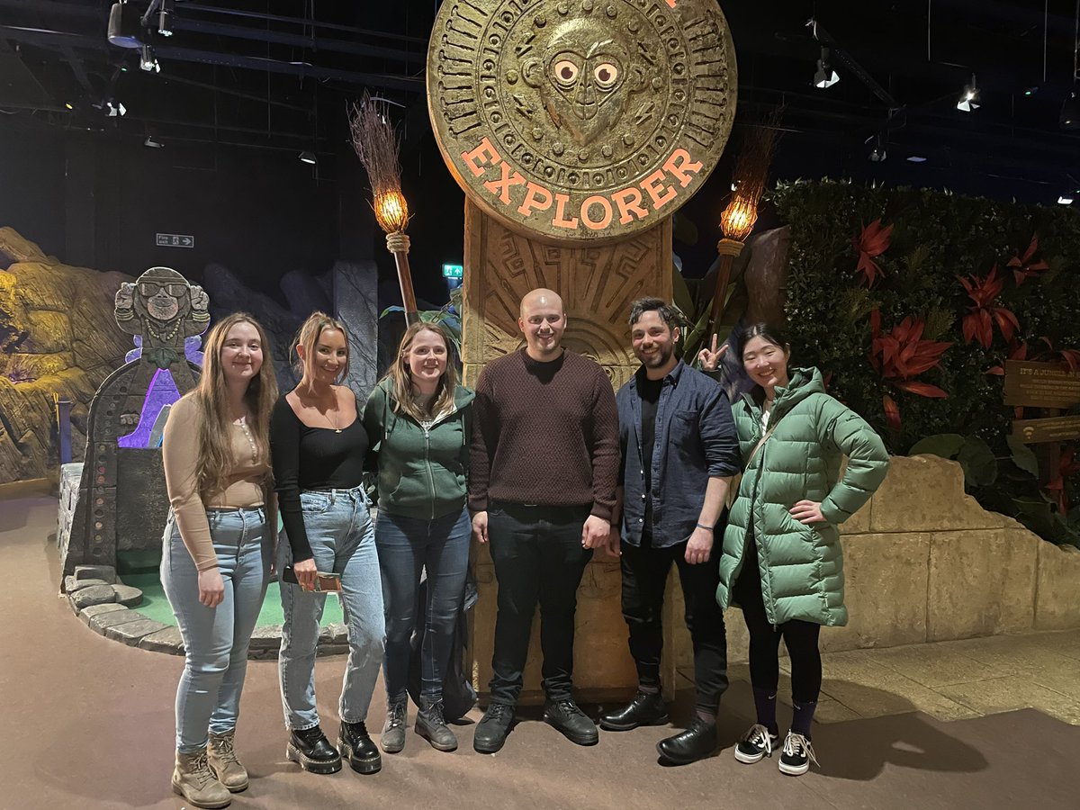 TawseDylan's tweet photo. Lovely day with the NMSUM Crew playing mini golf ahead of our flight home! 😁 https://t.co/Y3vcE6n16z